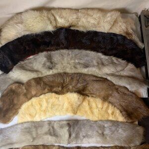 Vintage Fur Collars Cuffs Lot of 7